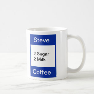 Persönliche Tasse - Blau