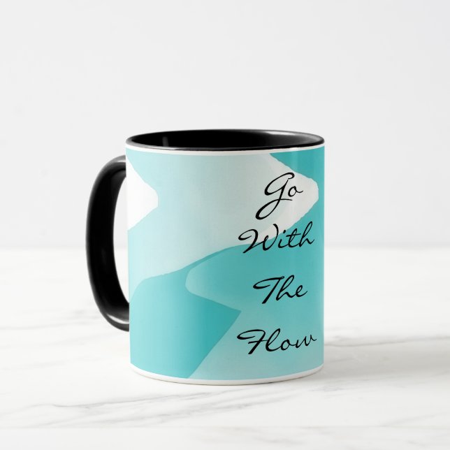 Persönliche Tasse geht mit Flow Art Tasse (Vorderseite Links)