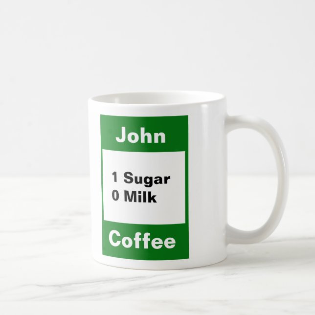 Persönliche Tasse - Grün (Rechts)