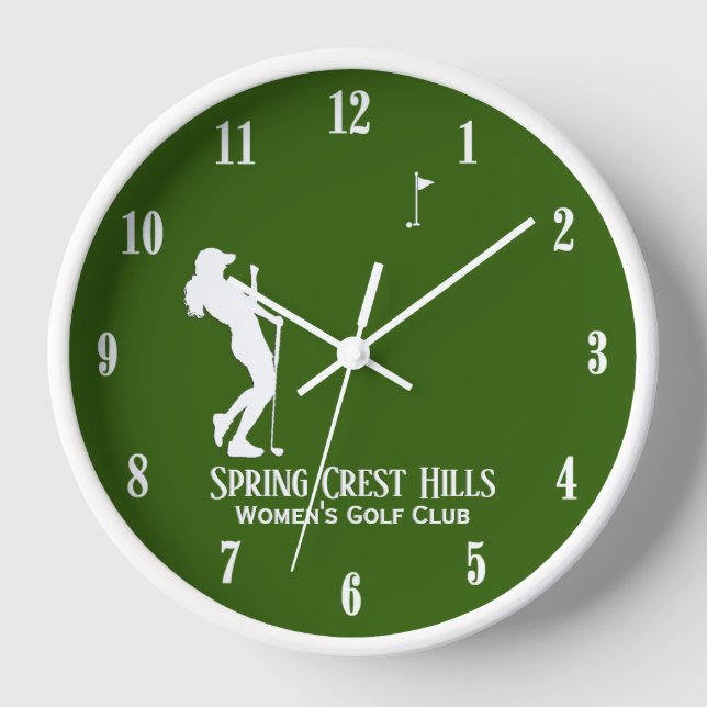 Persönliche Textzeitanzeige für "Women's Golf Two  Uhr (Vorderseite)