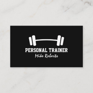 Persönliche Trainer Dumbbell-Visitenkarteschablone Visitenkarte