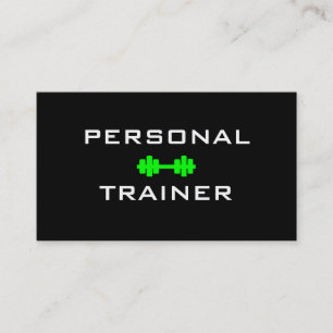 Persönliche Trainer Dumbell Visitenkarte