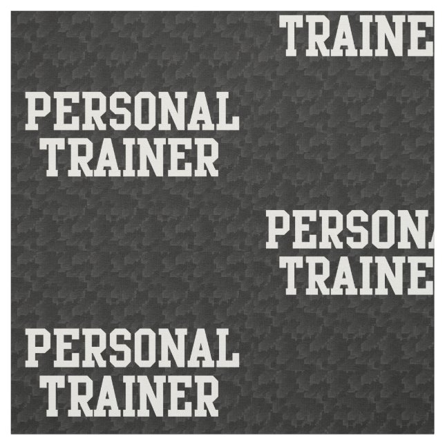 Persönliche Trainer-Schwarz-Uni Stoff (Muster)