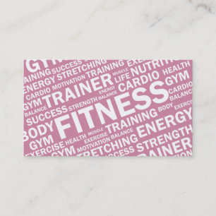 Persönliche Trainer-u. Fitness-Geschäfts-Karte Visitenkarte