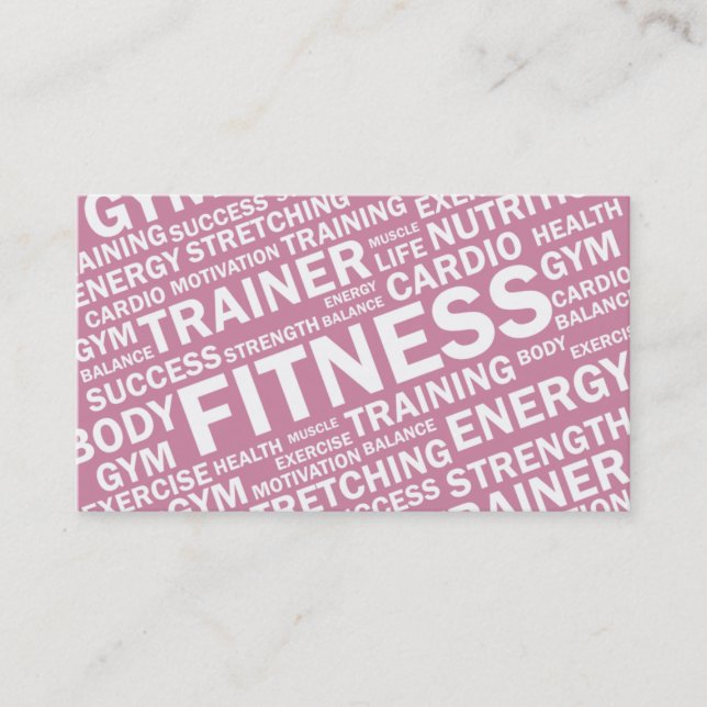 Persönliche Trainer-u. Fitness-Geschäfts-Karte Visitenkarte (Vorderseite)