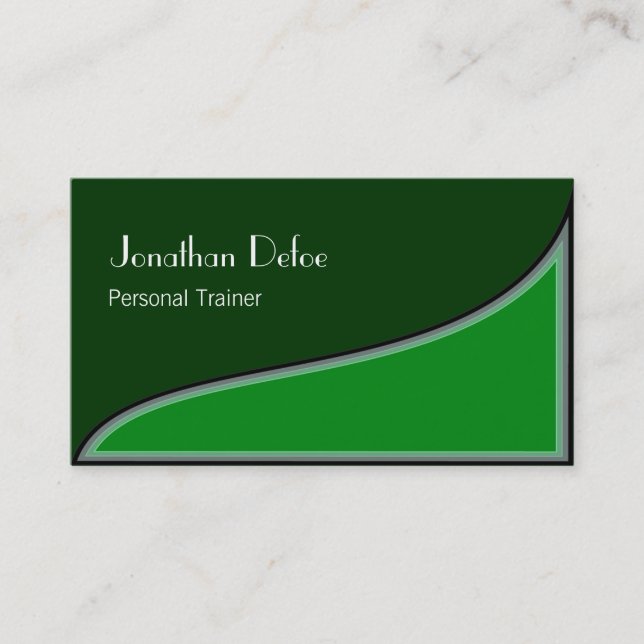 Persönliche Trainer-Visitenkarte Visitenkarte (Vorderseite)
