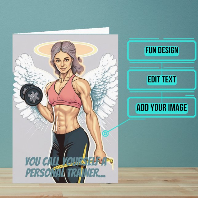 Persönliche Trainerin oder Trainerin Karte (This fun card is specifically for the personal trainer friend in your life.)
