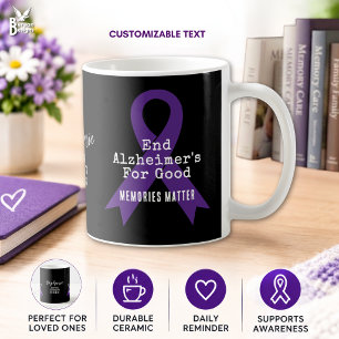 Persönliche Unterstützer des Alzheimer-Bewusstsein Kaffeetasse