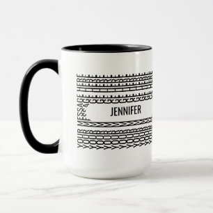 Persönliche versteckte Meldung mit Name-Tasse Tasse
