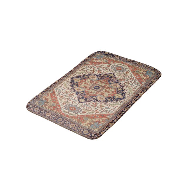 PERSÖNLICHE VINTAGE ORIENTALE-DESIGN BADEMATTE (Schrägansicht)