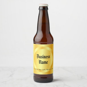 Persönliche Vorlage für elegante Imitate - Gold Ha Bierflaschenetikett