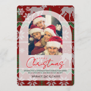 Persönliche Weihnachtskarte mit Foto Einladung