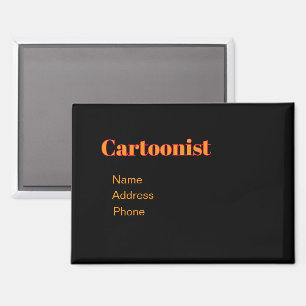 Persönliche Werbung für Karikaturisten Magnet