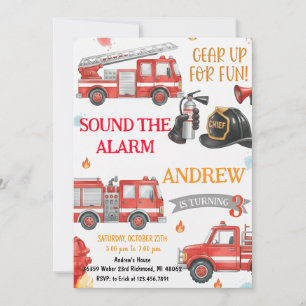 Persönlicher Alarm-Geburtstag Sound The Alarm Einladung