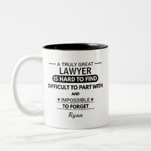 Persönlicher Anwalt Zweifarbige Tasse