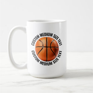 Persönlicher Basketball-Becher in mittlerer Größe, Kaffeetasse