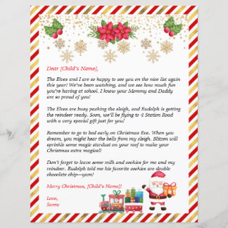 Persönlicher Brief von Santa für Kinder-Geschenke