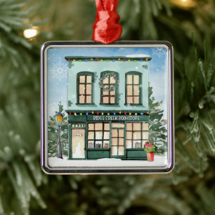 Persönlicher Buchclub Buchladen Ornament Aus Metall