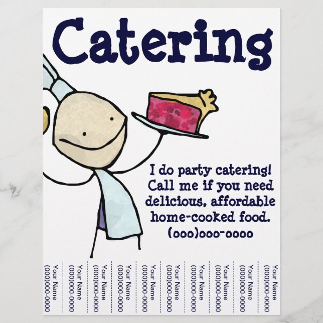 Persönlicher Catering Flyer (Vorne)
