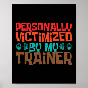 Persönlicher Coach, der von meinem Trainer Opfer w Poster