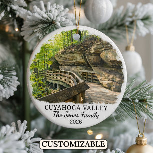 Persönlicher Cuyahoga Valley National Park, Ohio Keramik Ornament