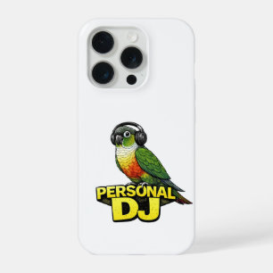 Persönlicher DJ Green Cheek Conure iPhone 15 Pro Hülle