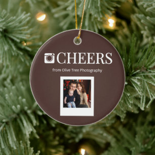 Persönlicher Foto-Schmuck für Fotografie-Kunden Keramik Ornament