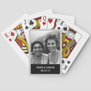 Persönlicher Foto-Text Spielkarten