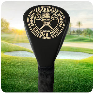 Persönlicher Friseursalon Skull Rockabilly Salon Golf Headcover