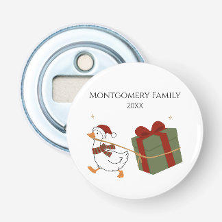 Persönlicher Geschenkedieb Gans Weihnachten Flaschenöffner
