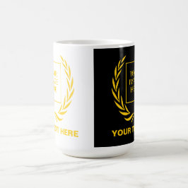 Persönlicher Golden Laurel Wreath Kaffeetasse