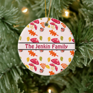 Persönlicher Herbst  Keramik Ornament