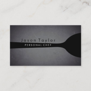 Persönlicher Koch Catering Bäckerei Spoon Chalkboa Visitenkarte