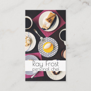 Persönlicher Koch, Catering, Food Business Card Visitenkarte