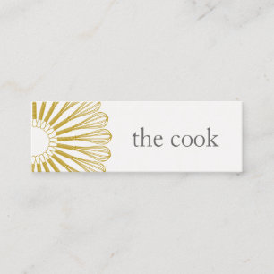 Persönlicher Koch Catering Whisk Moderner Catering Mini Visitenkarte