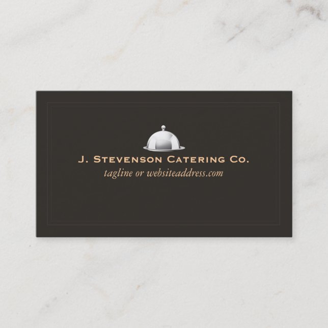 Persönlicher Koch Fine Catering Cater Visitenkarte (Vorderseite)