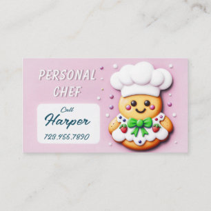 Persönlicher Koch niedlicher Cookie Koch Visitenkarte