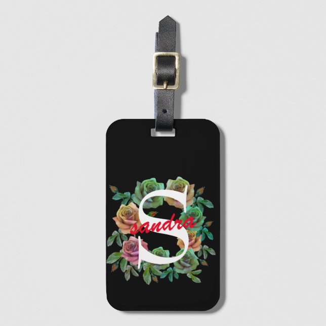 PERSÖNLICHER KUNSTSCHREIBEN GEPÄCKANHÄNGER (Vorderseite Vertikal)