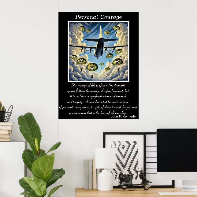 Persönlicher Mut: Skyward Angels Poster (Heimbüro)