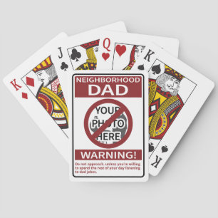 Persönlicher Nachbarschafts-Vater - Red X'd out Spielkarten