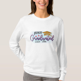 Persönlicher Name gerade graduiert 2023 T-Shirt