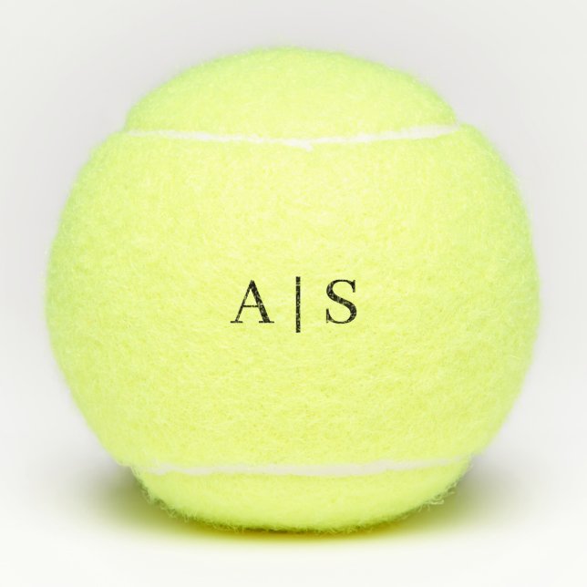 Persönlicher Name individuell anpassbar Tennisbälle (Vorderseite)