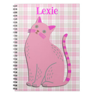 Persönlicher Name Kitty Cat Notebook Journal in Pi Notizblock