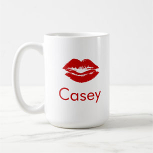 Persönlicher Name Lippenfrau Tasse