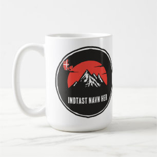 Persönlicher Ortsname rund um Dänemark Design Kaffeetasse
