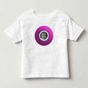 Persönlicher rosa Ring mit benutzerdefiniertem Fo Kleinkind T-shirt