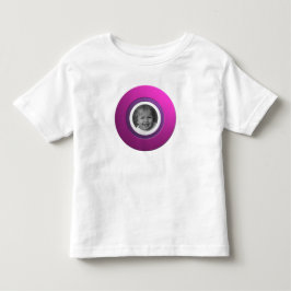 Persönlicher rosa Ring mit benutzerdefiniertem Fot Kleinkind T-shirt