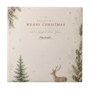 Persönlicher skandinavischer Weihnachtsurlaub Fliese