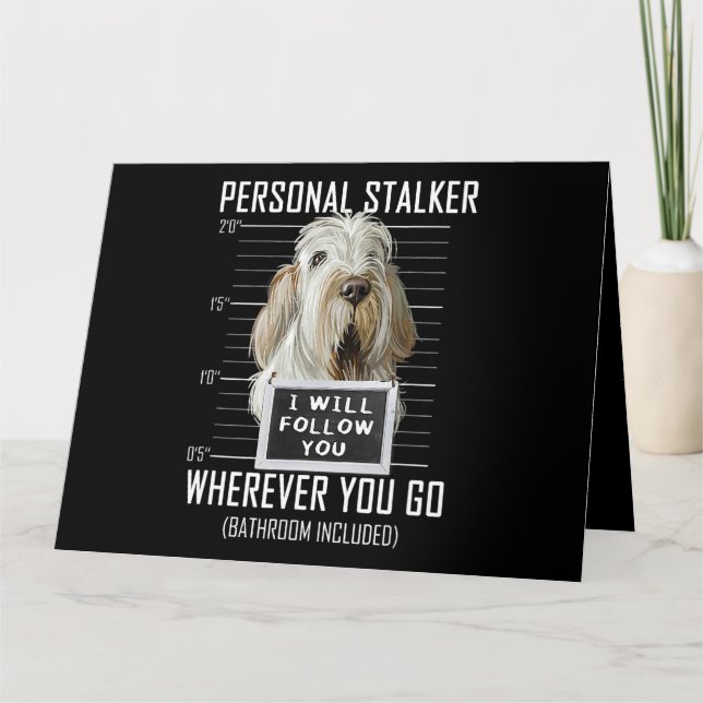 Persönlicher Stalker Dog Spinone Italiano I Will F Karte (Vorderseite)