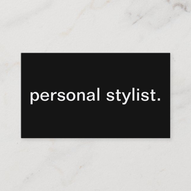 Persönlicher Stylist Visitenkarte (Vorderseite)